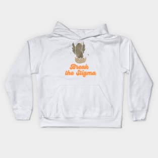 Cute Bird Break the Stigma Kids Hoodie